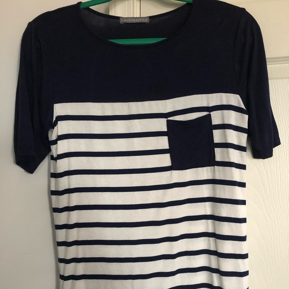 Navy/White T-shirt
